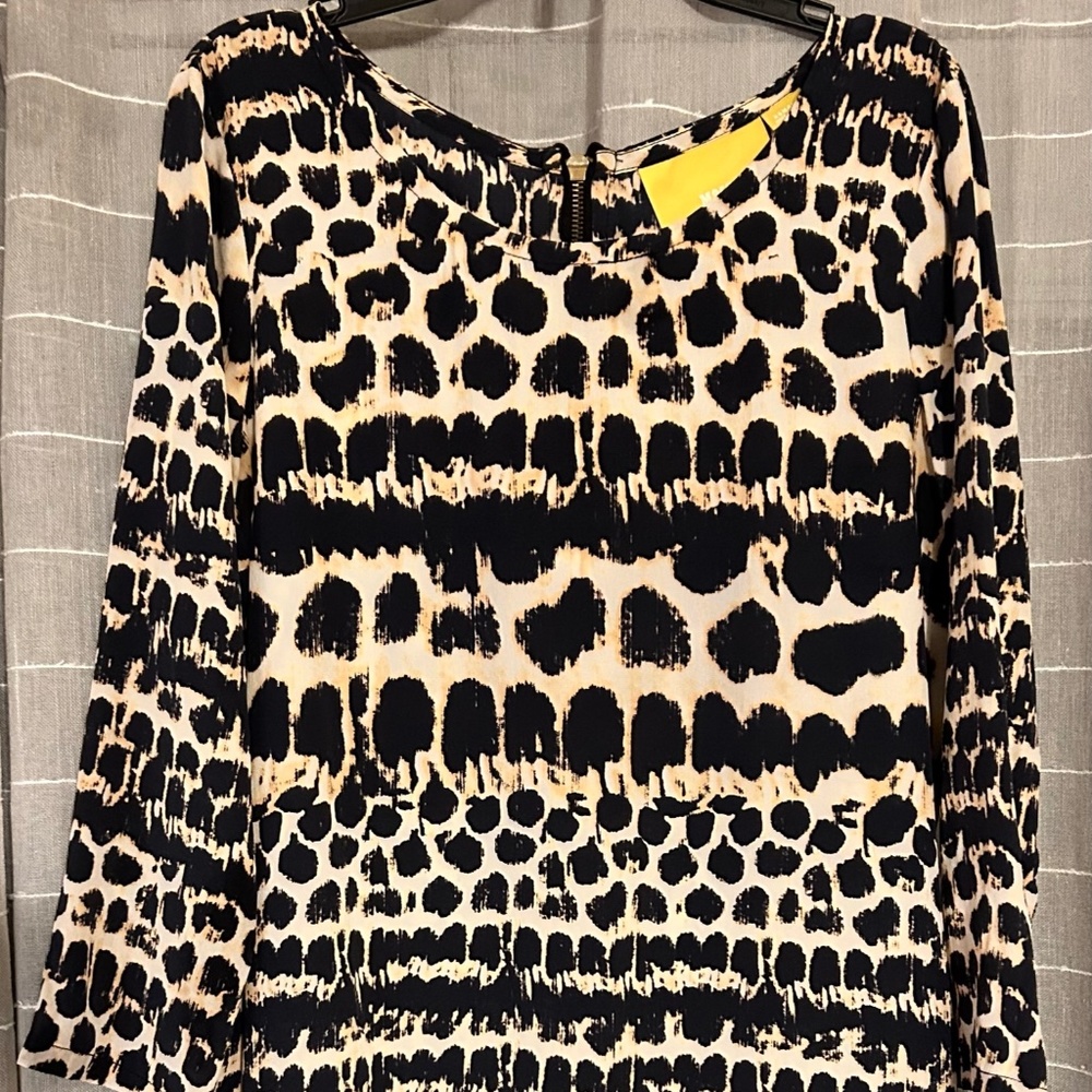 “Mauve” 100% Silk Leopard Print Shirt